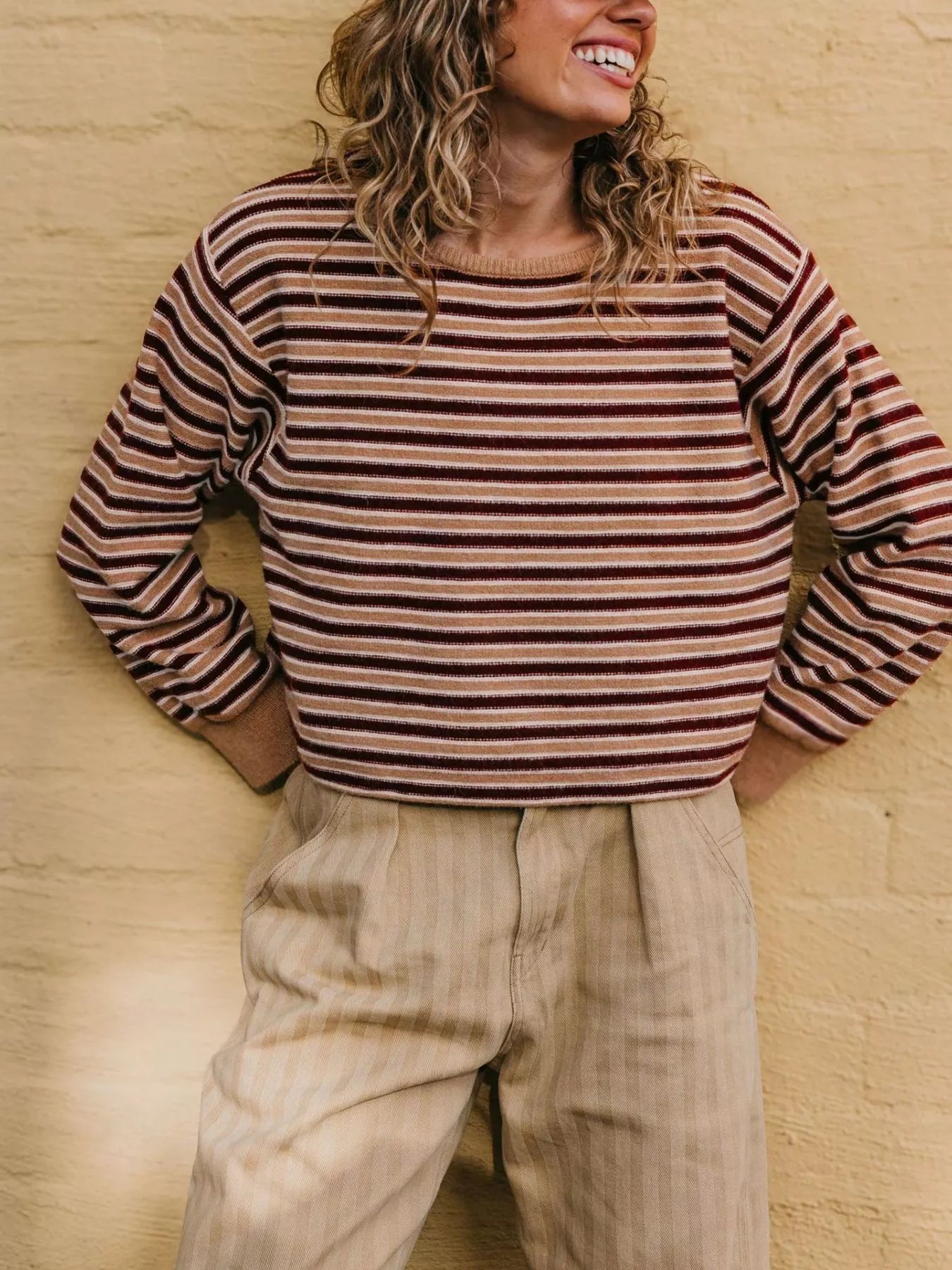 Striped Crew Neck Sweater