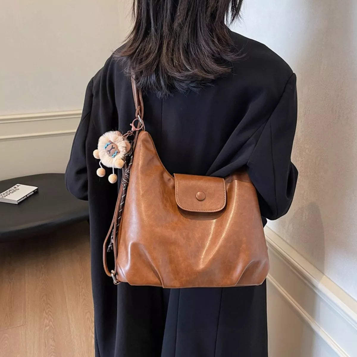 PU Leather Shoulder Bag