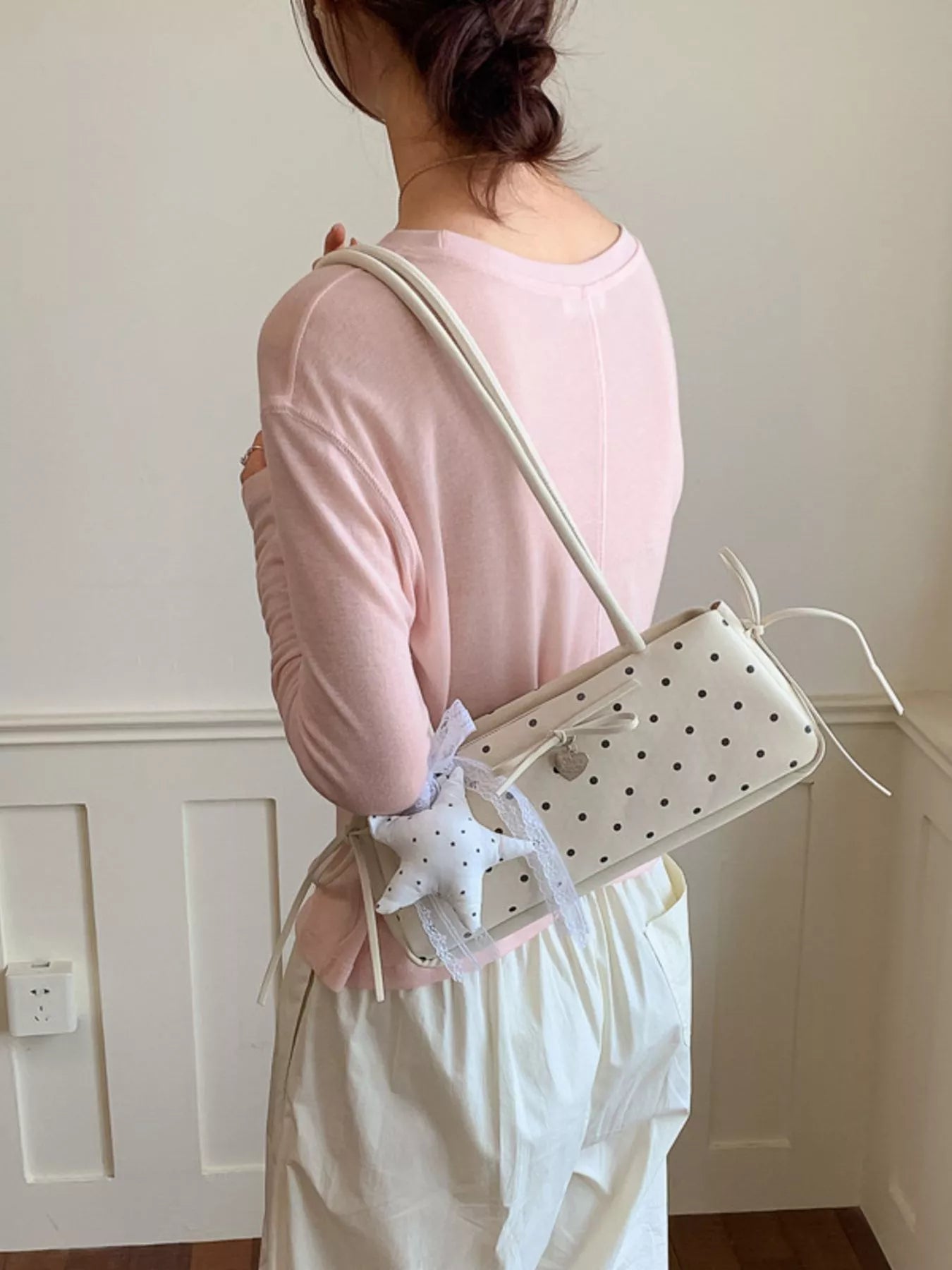 Polka Dot Shoulder Bag