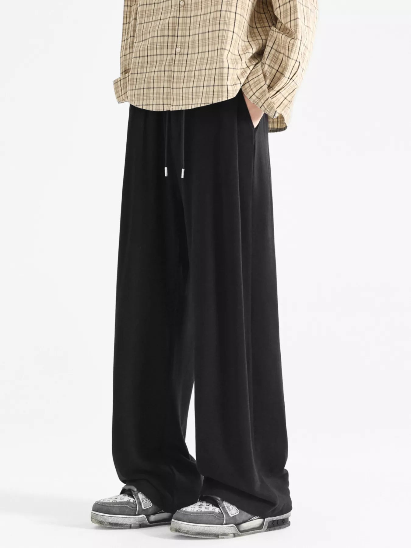 Men's Plus Size Relaxed Fit Drawstring Pants