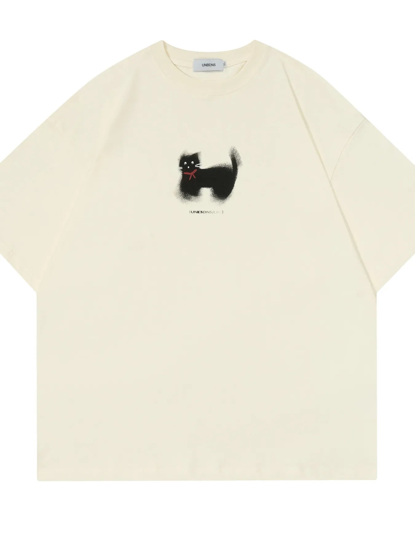 Men's Cat Graphic Round Neck Short Sleeve T-Shirt
