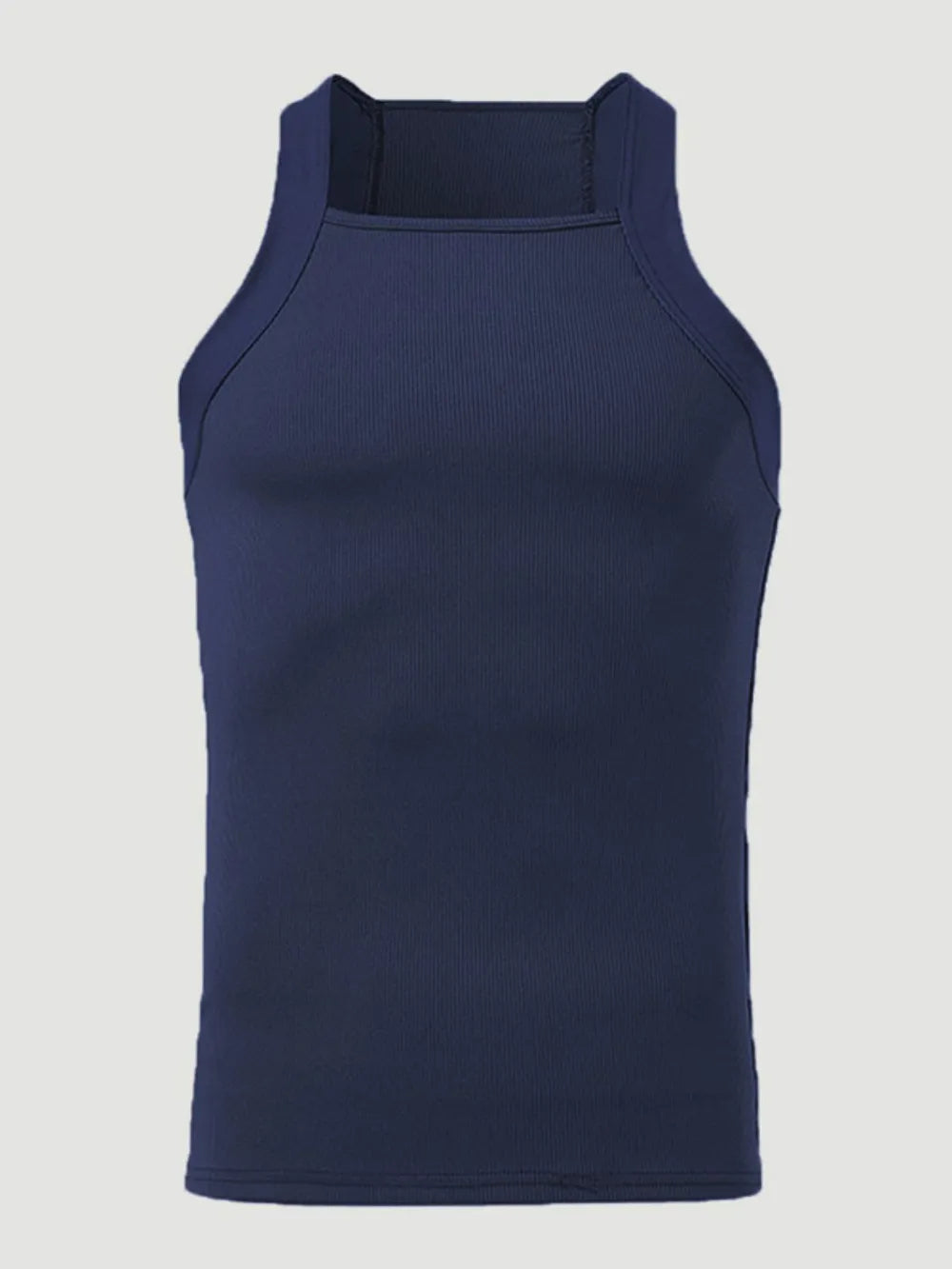 Men's Full Size Square Neck Wide Strap Tank Plus Size