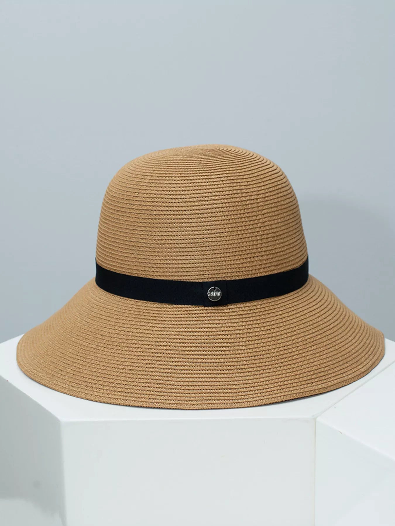 Straw Sun Hat with Ribbon