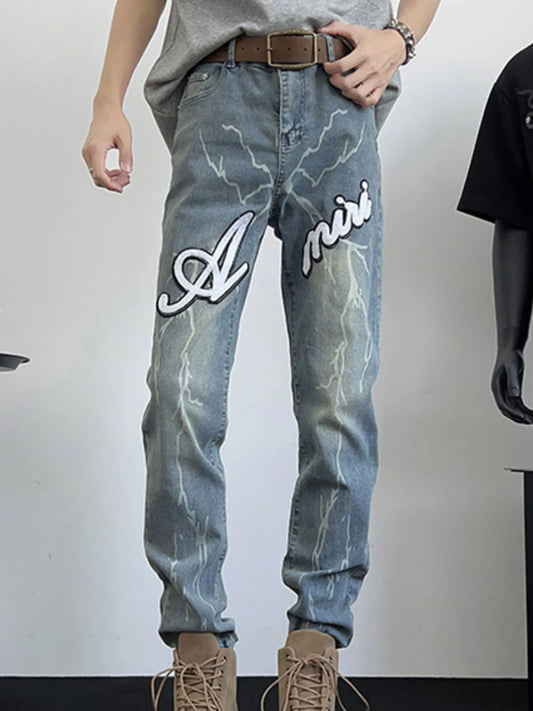 Men's Full Size Slim Fit Jeans Plus Size