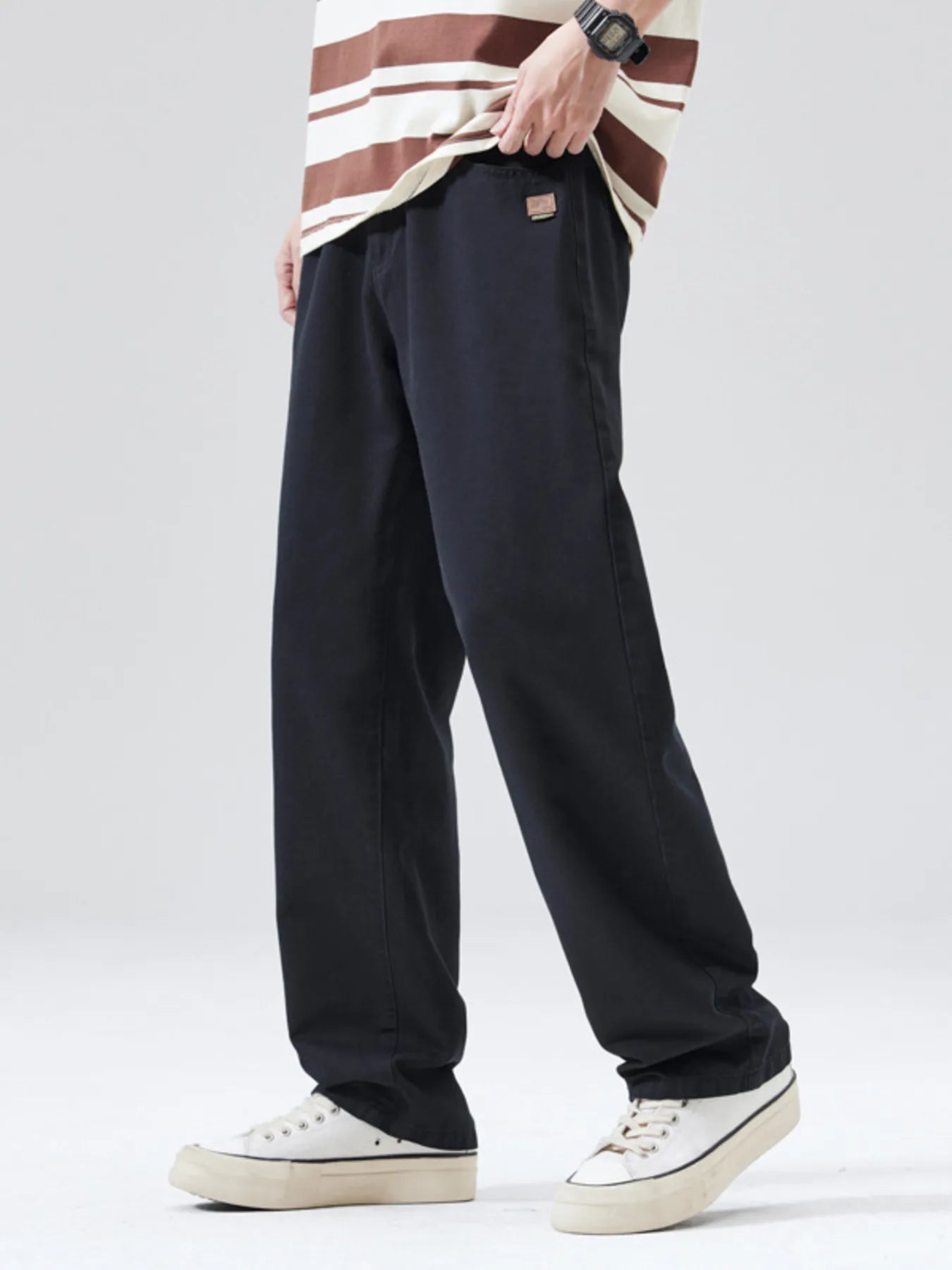 Men's Full Size Wide Leg Pants Plus Size