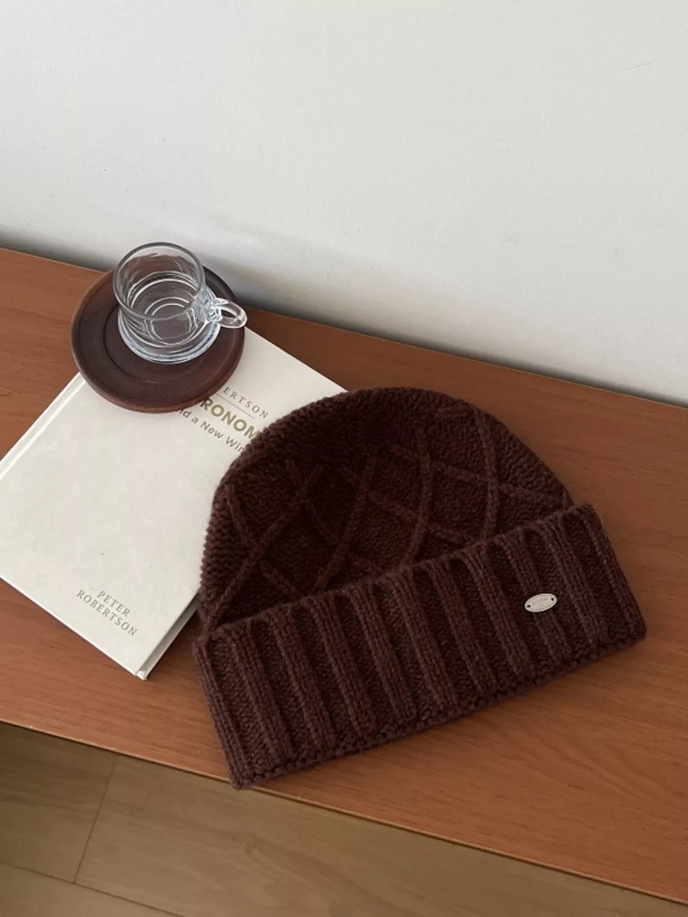 Wool Cozy Knit Beanie Hat