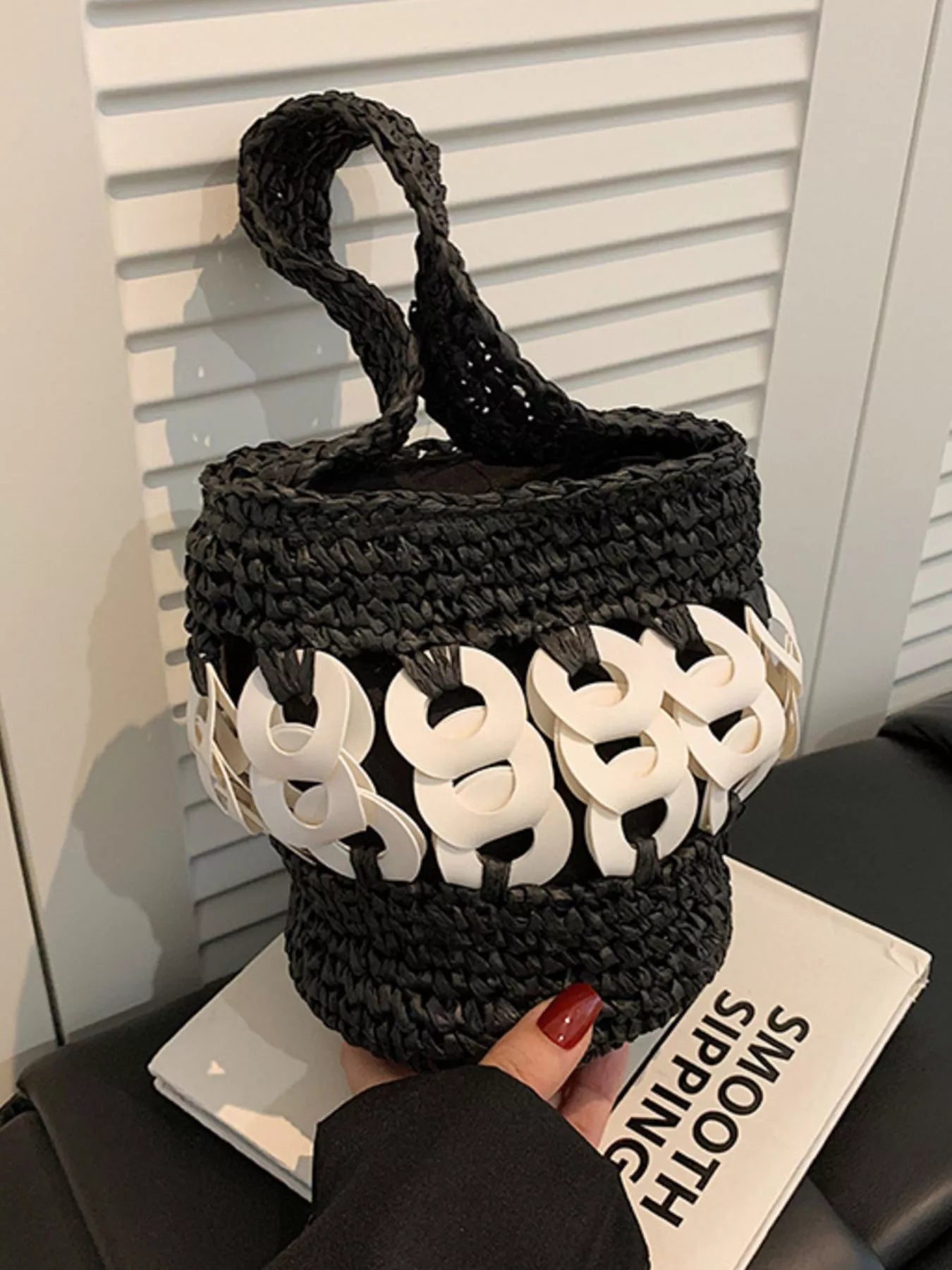 Woven Bucket Handbag