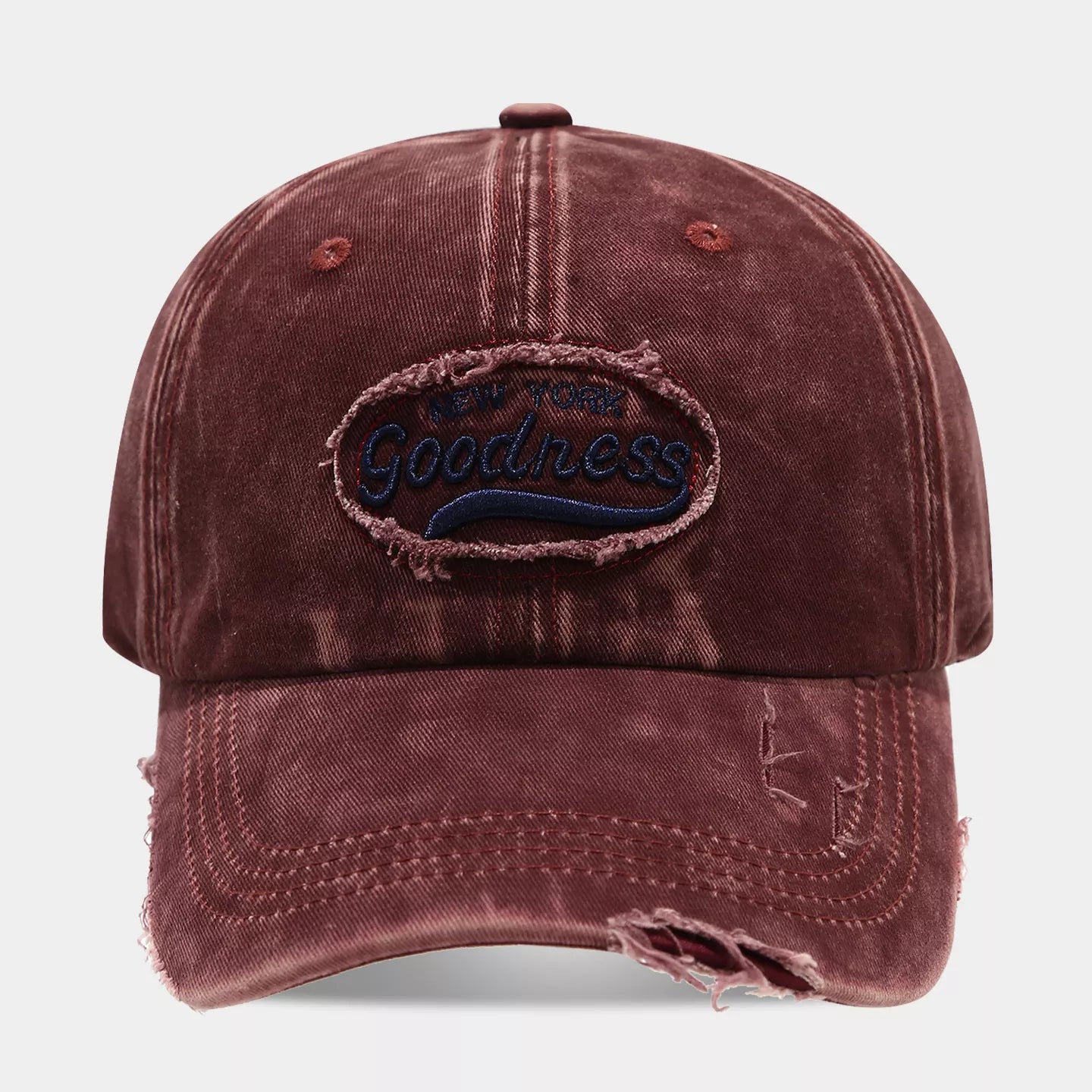 Distressed Washed Cotton Baseball Cap