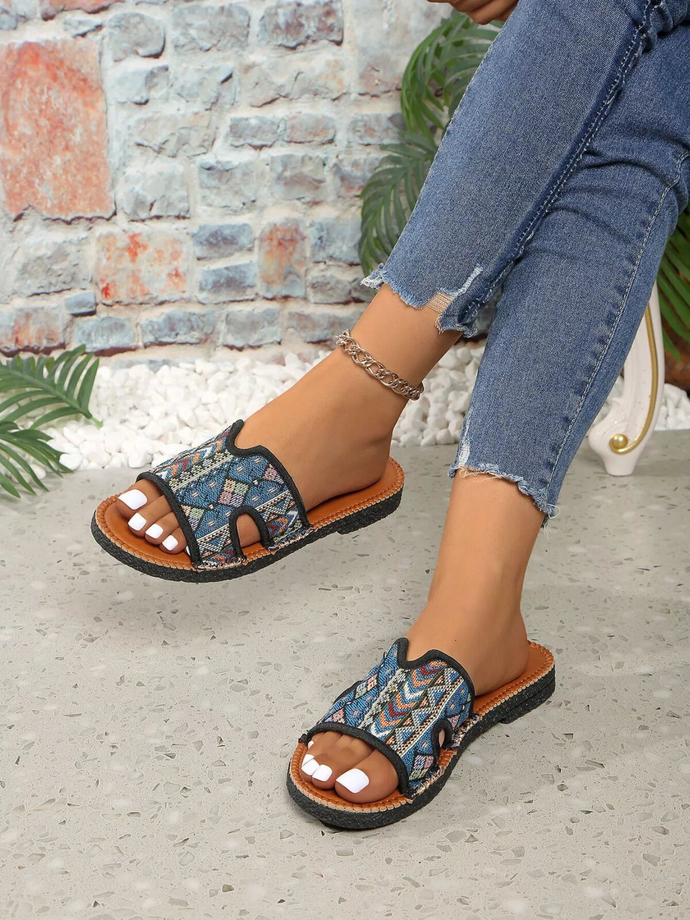 Open Toe Flats Sandals