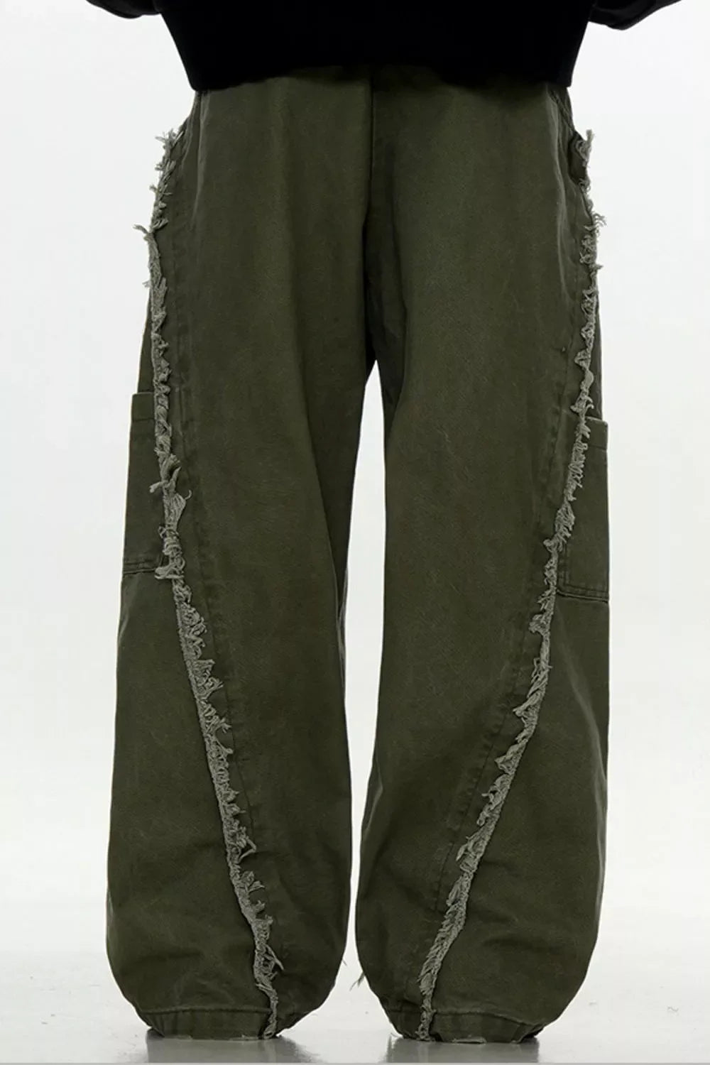 Men's Fringe Wide Leg Pants