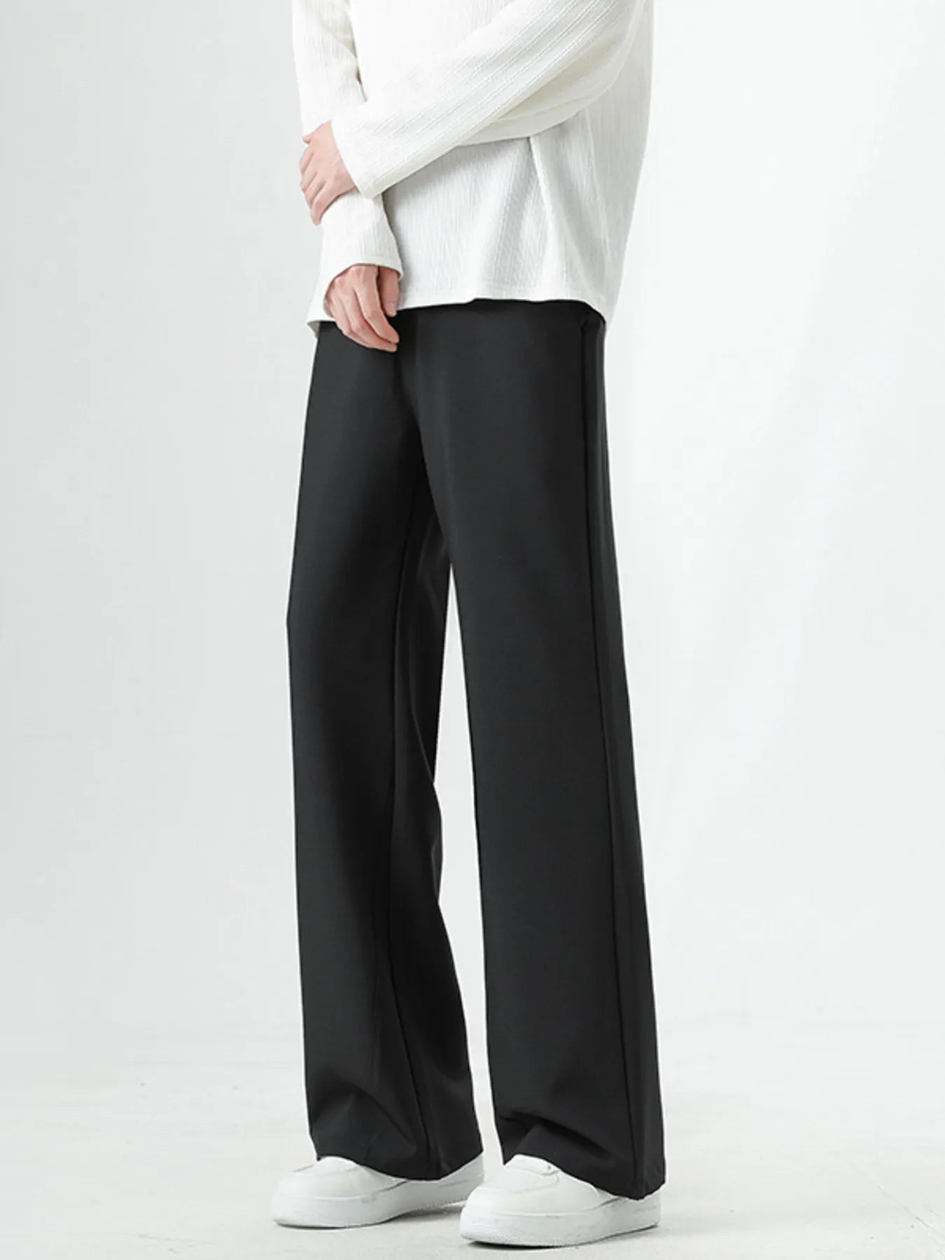 Men's Full Size Basic Style Wide Leg Pants Plus Size