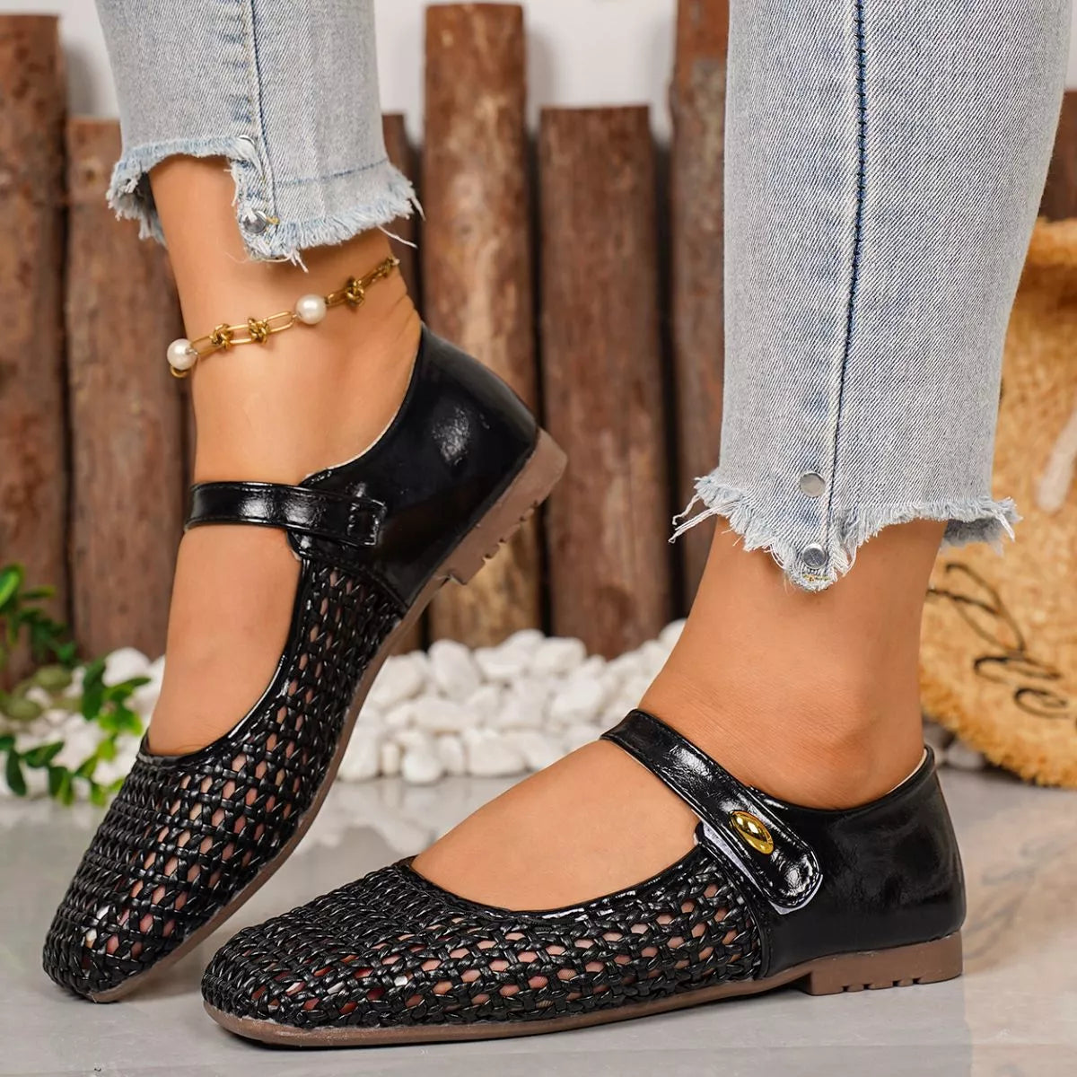 Square Toe Slip-Ons