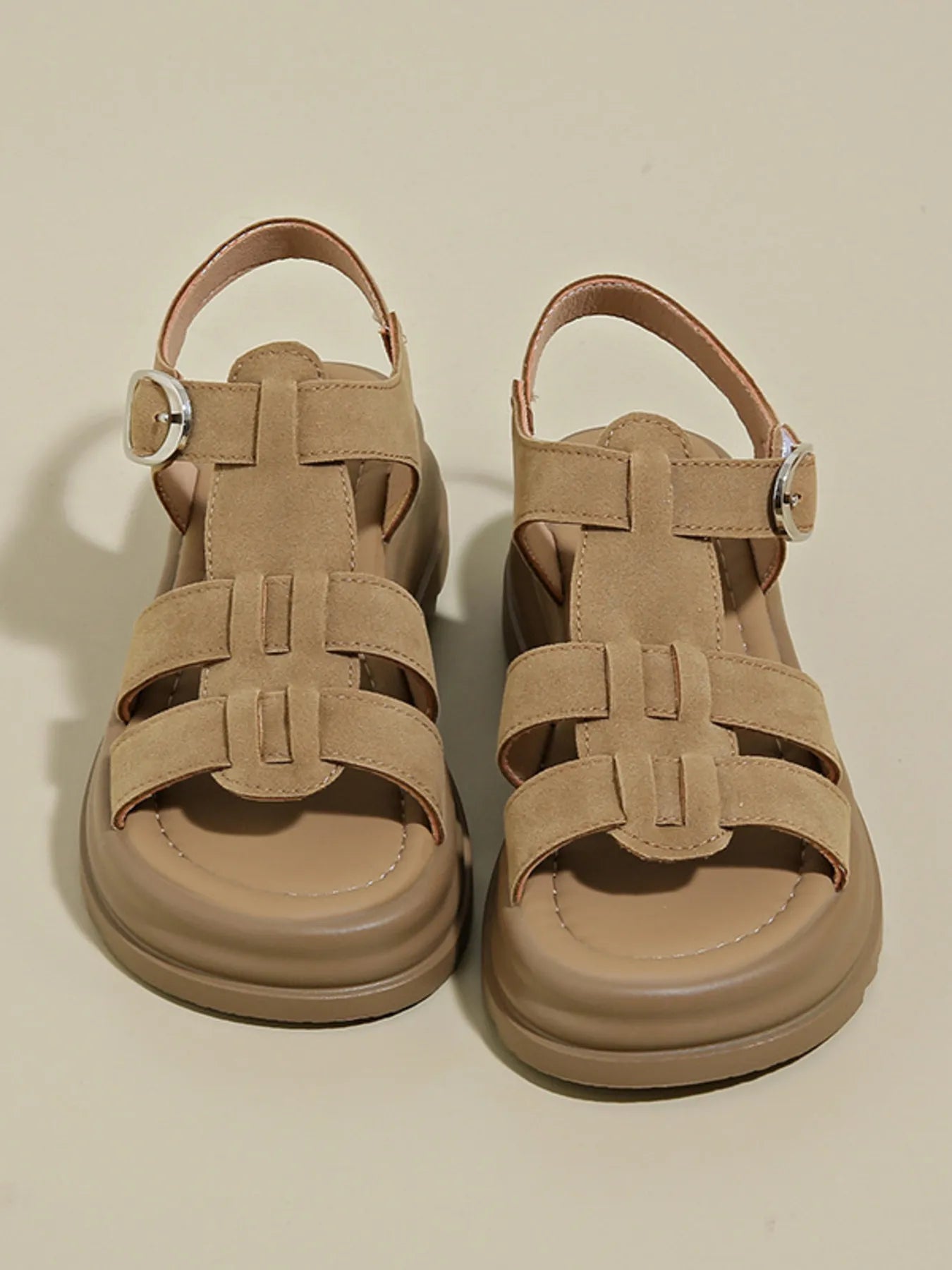 Platform Sandals with Ankle Strap