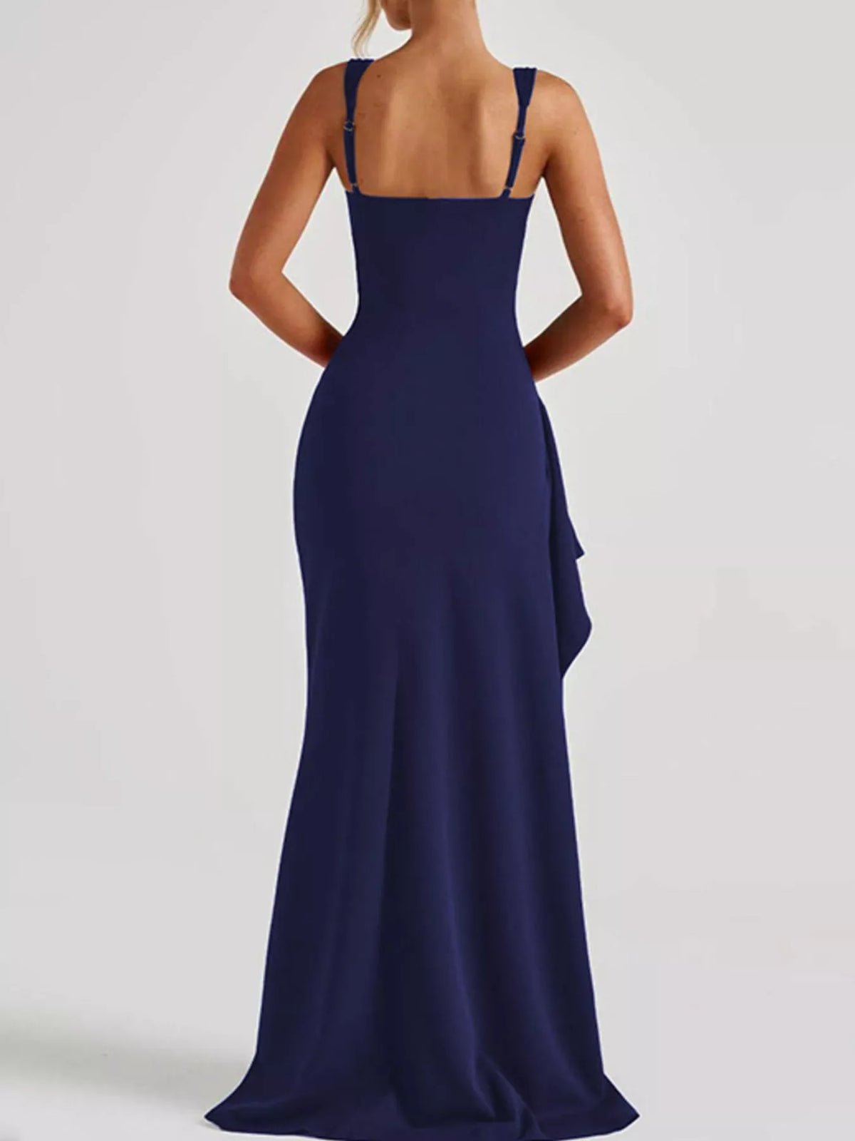 Slit Square Neck Maxi Dress