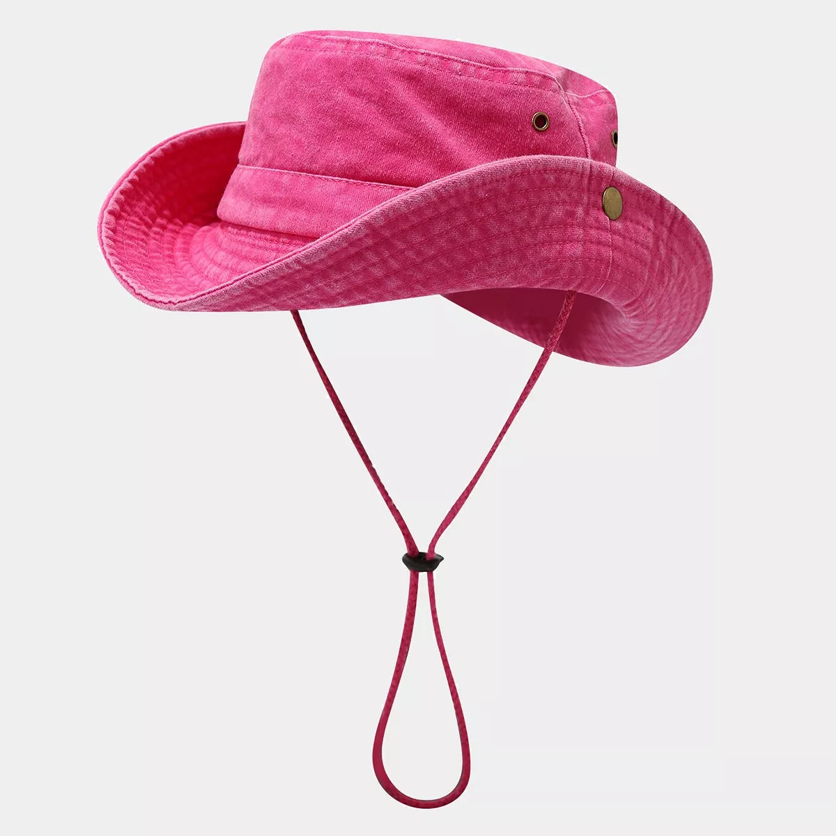 Wide-Brim Sun Protection Bucket Hat