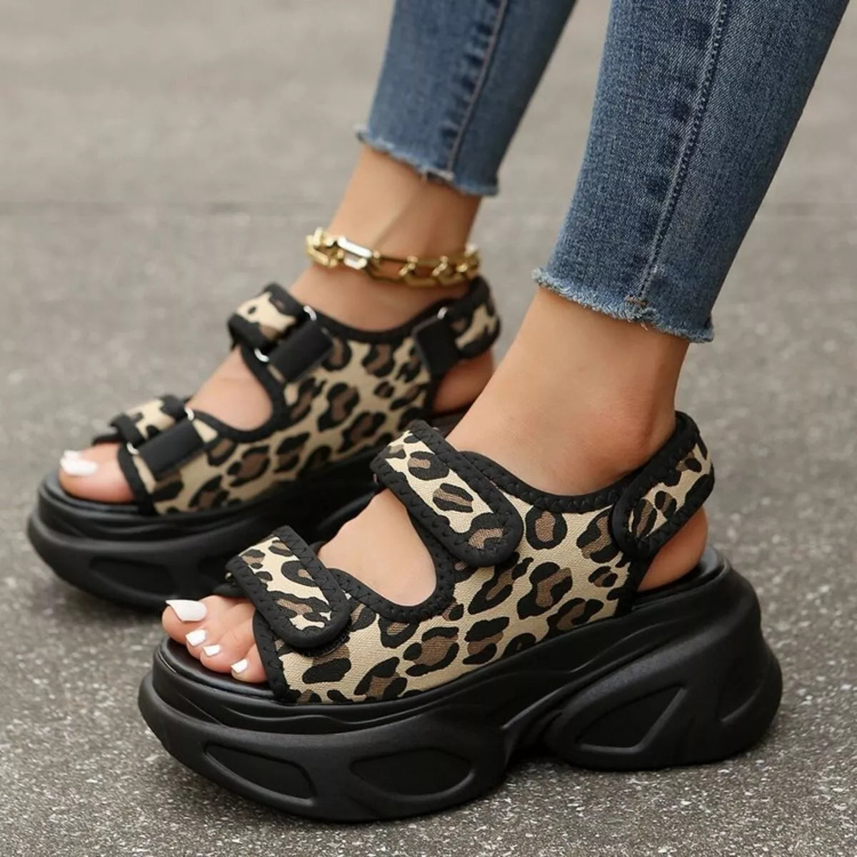 Open Toe Platform Sandals