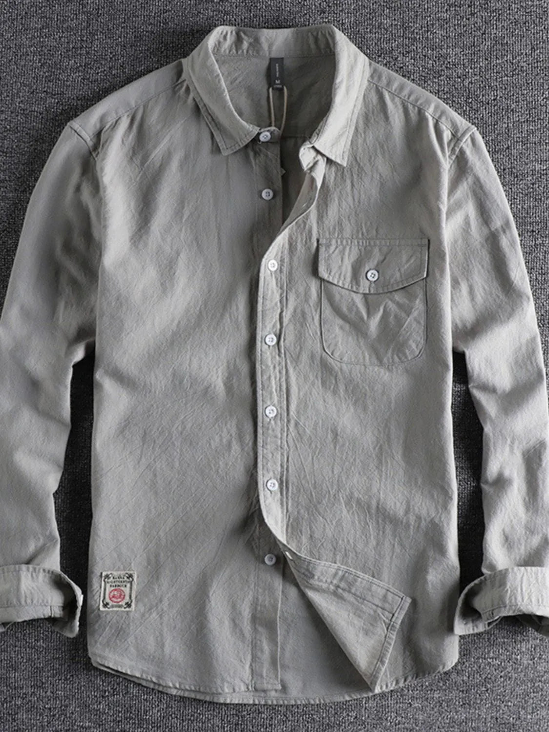 Men's Plus Size Button Down Long Sleeve Shirt