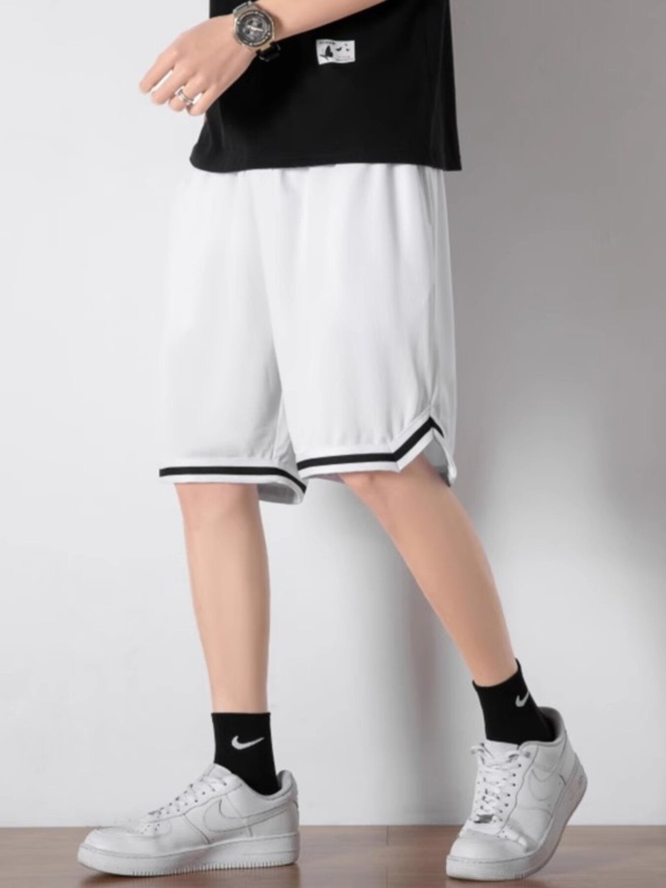 Men's Plus Size Drawstring Shorts