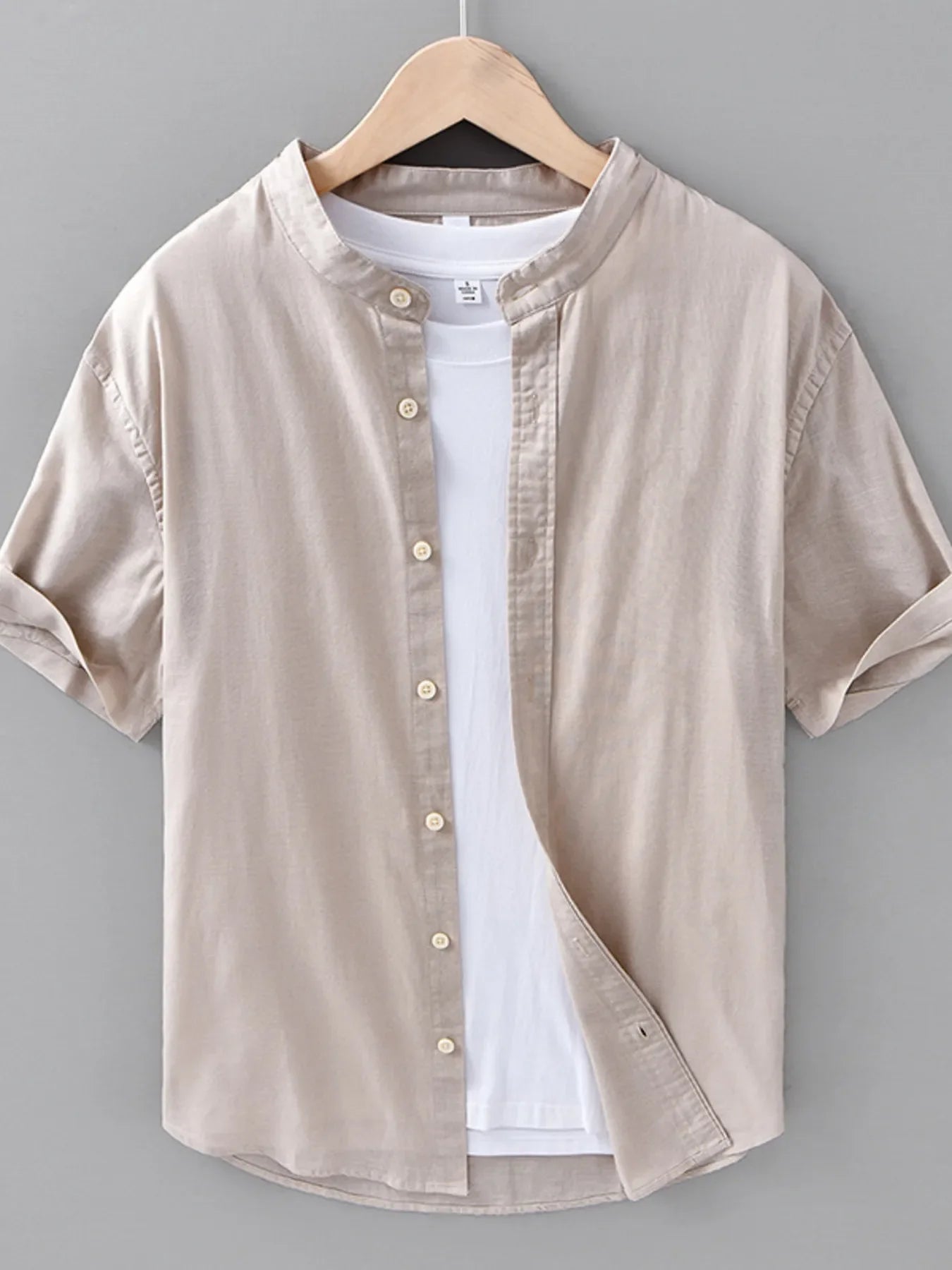 Men's Plus Size Button Up Short Sleeve Shirt