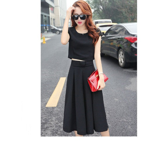 Two-Piece Short Skirt Fashion Trendy Culottes