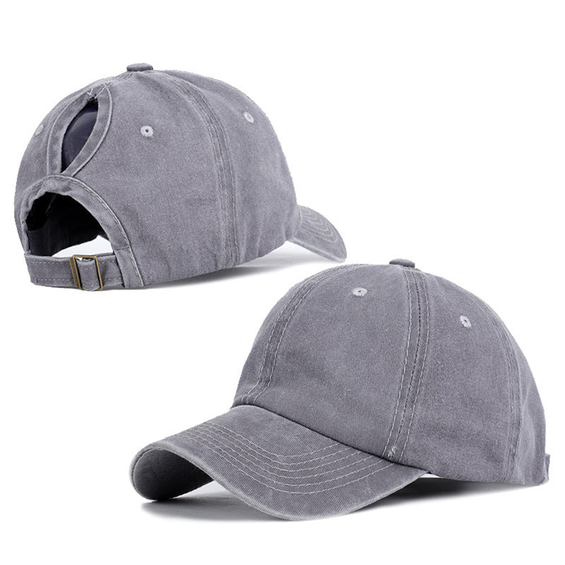 Women's Cotton Ponytail Baseball Cap