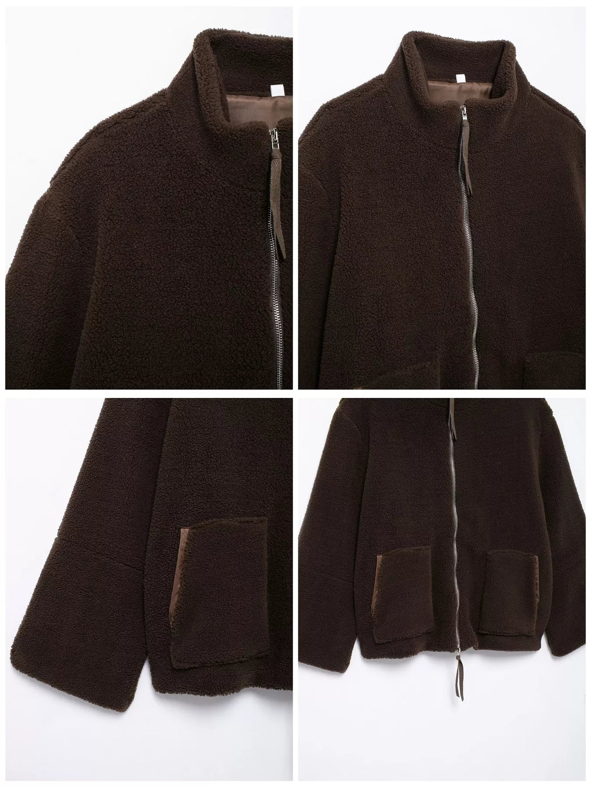 Sherpa Zip-Up Outerwear