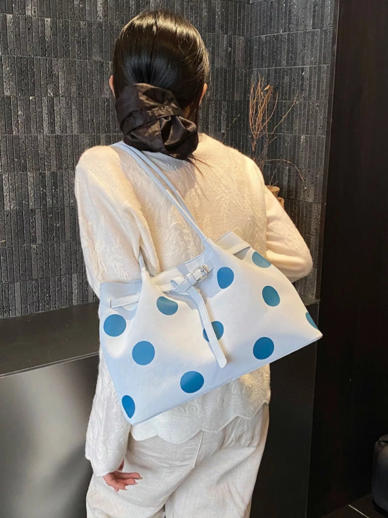 Polka Dot Shoulder Bag