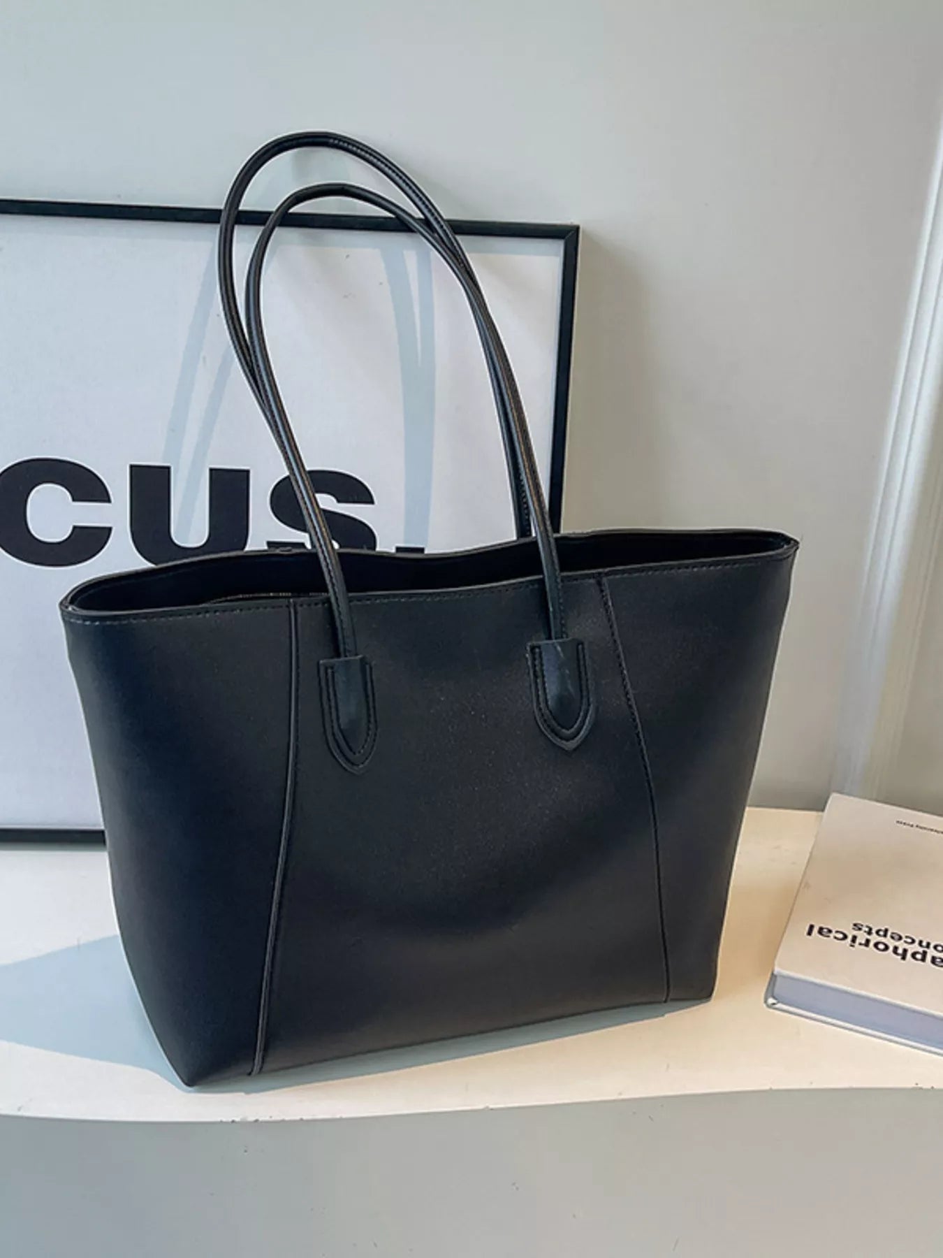 Leather Tote Shoulder Bag