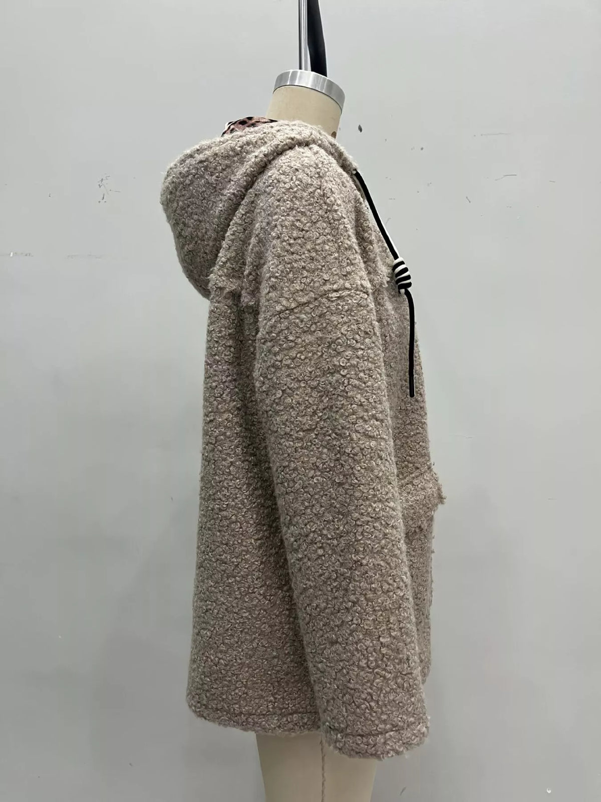 Fleece Zip Up Hooded Outerwear