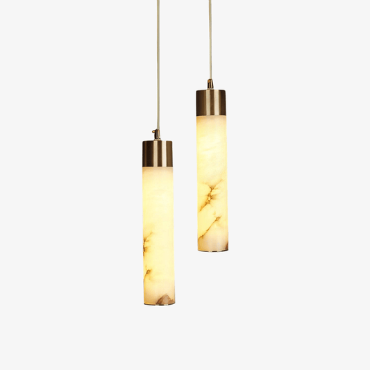 Alabaster Tala Brass Pendant Lamp