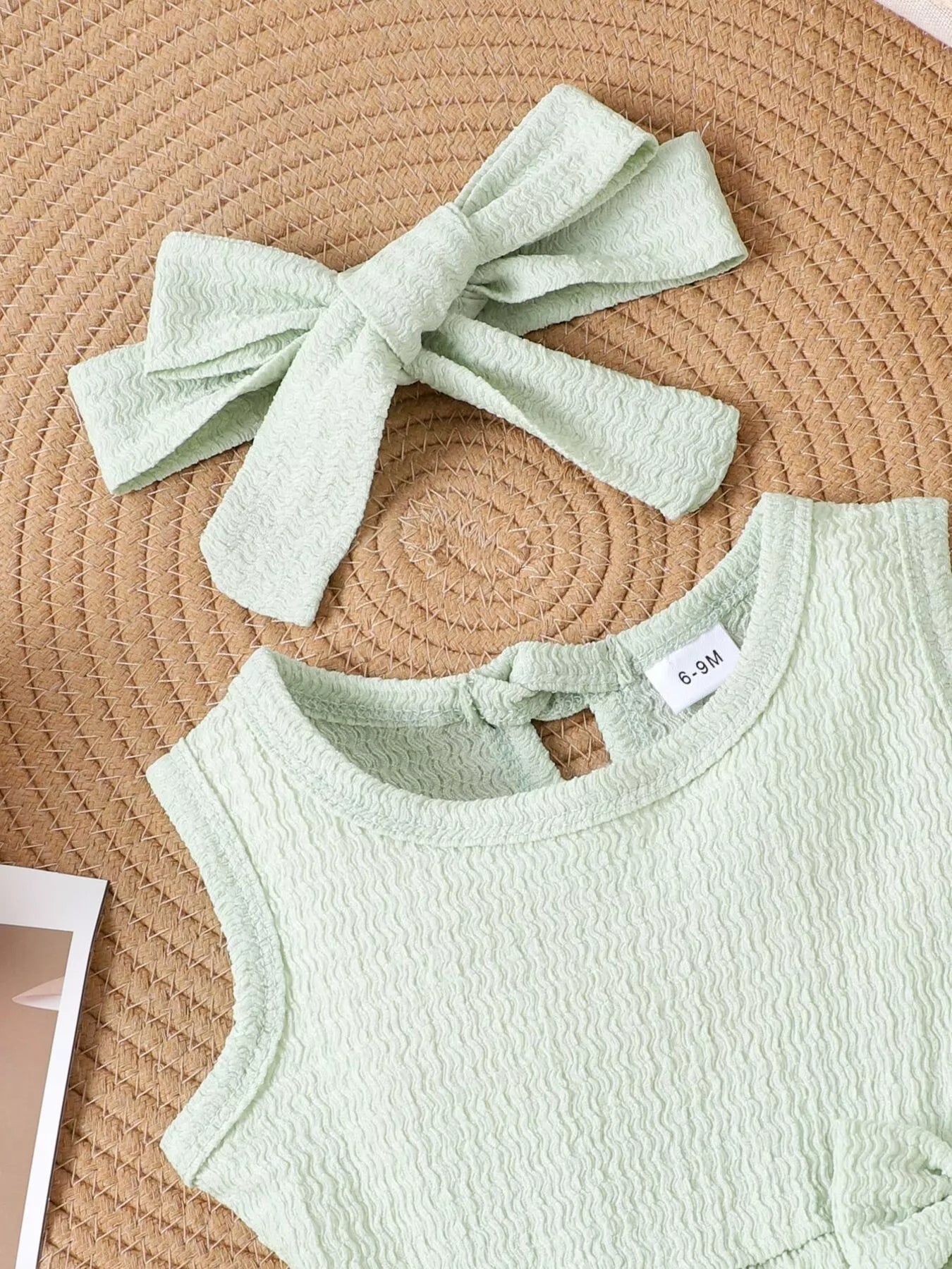 Children's Bow Tank and Shorts Set