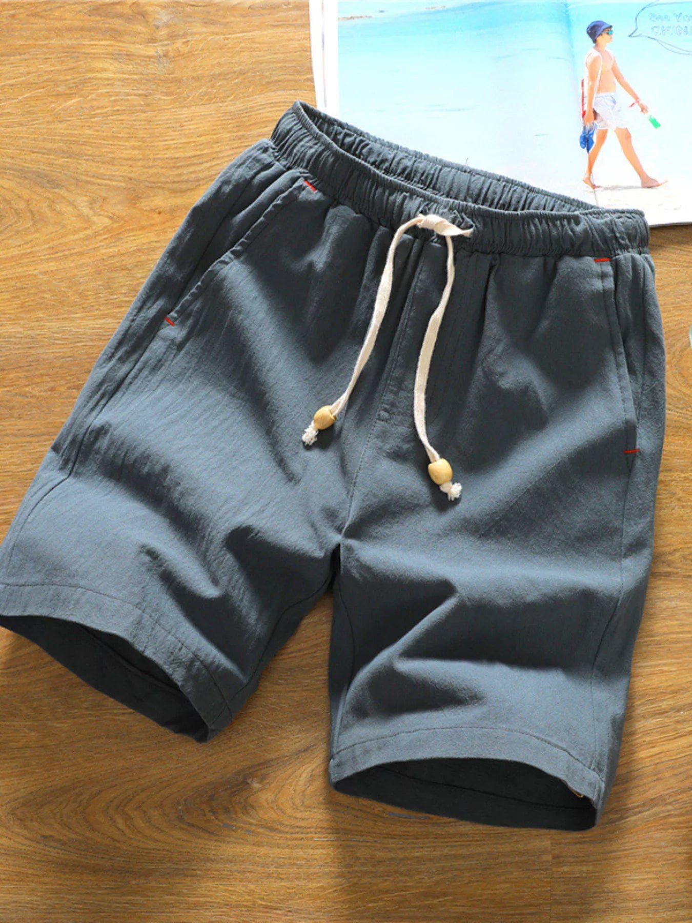 Men's Plus Size Casual Drawstring Summer Shorts