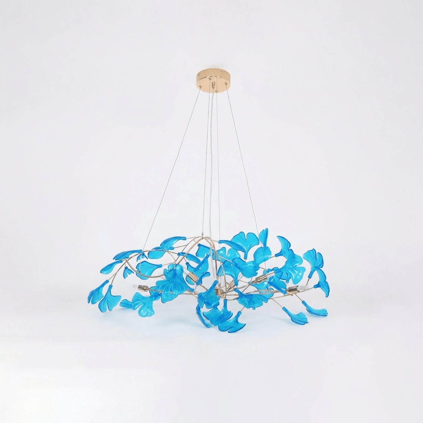 Acrylic Ginkgo Leaf Chandelier