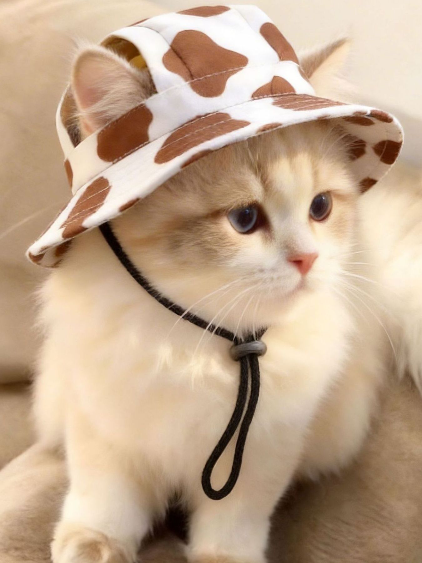 Adjustable Chin Strap Pet Bucket Hat