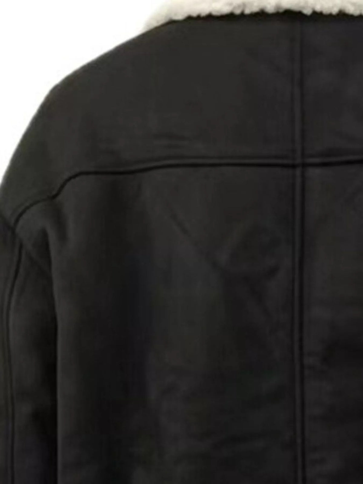 Plush Lined Dropped Shoulder Outerwear