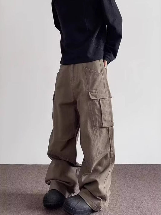 Men's Full Size Loose Fit Cargo Pants Plus Size