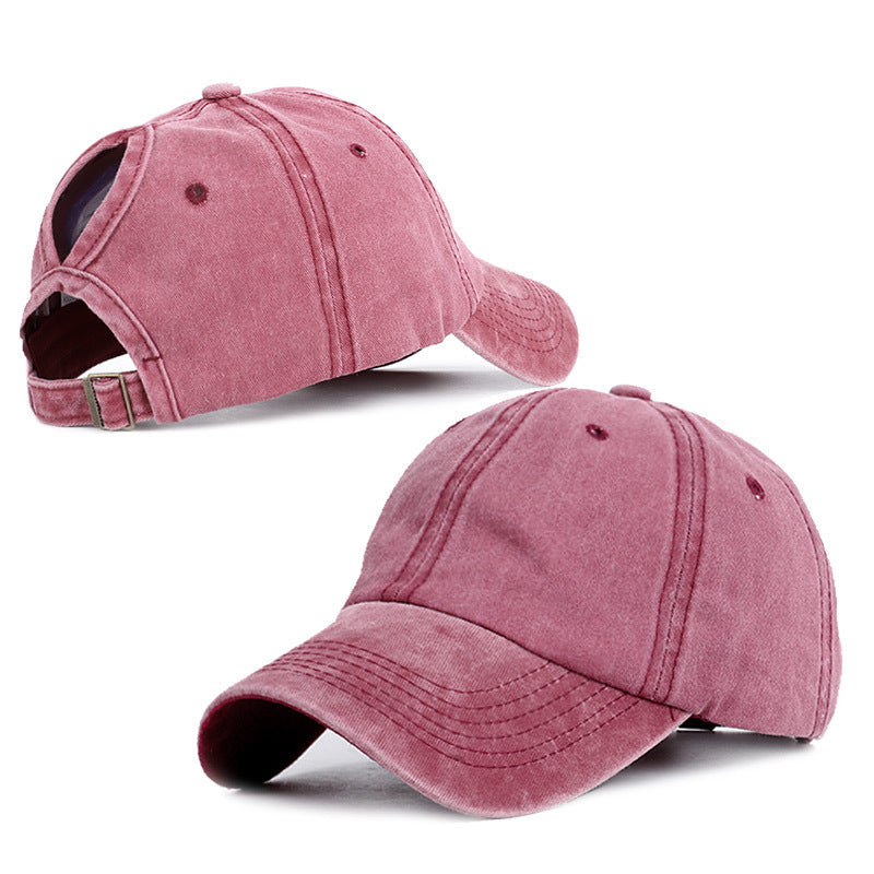 Women's Cotton Ponytail Baseball Cap