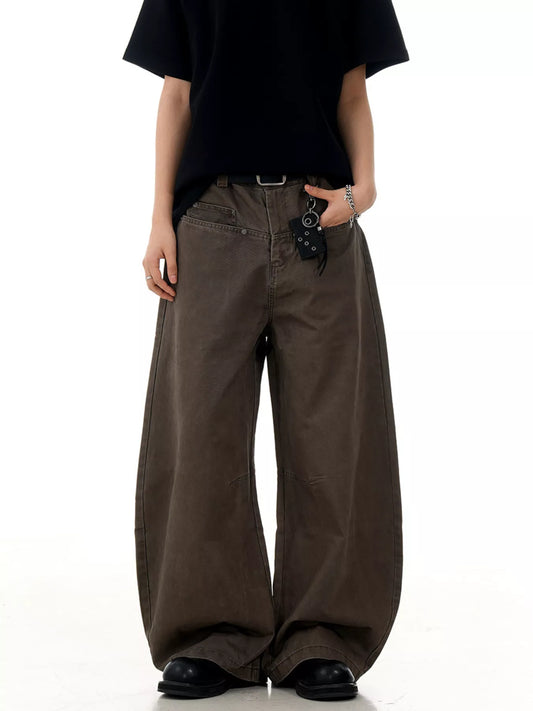 Men's Full Size Wide Leg Pants with Pockets Plus Size