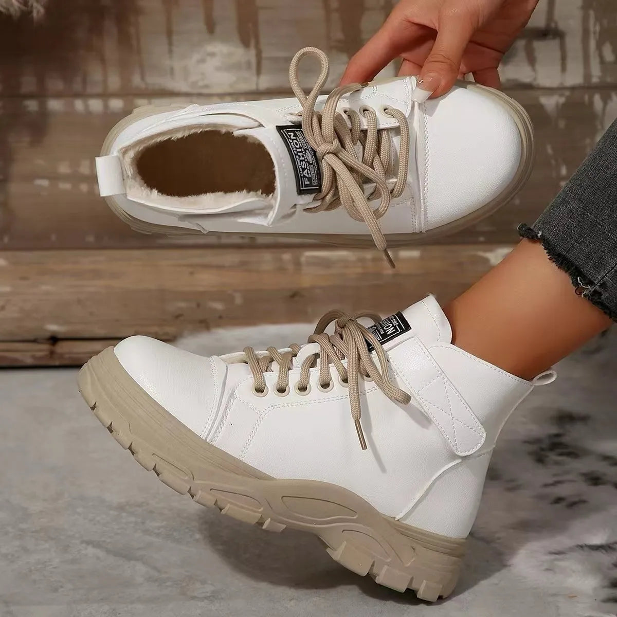 Lace Up Platform Combat Boots
