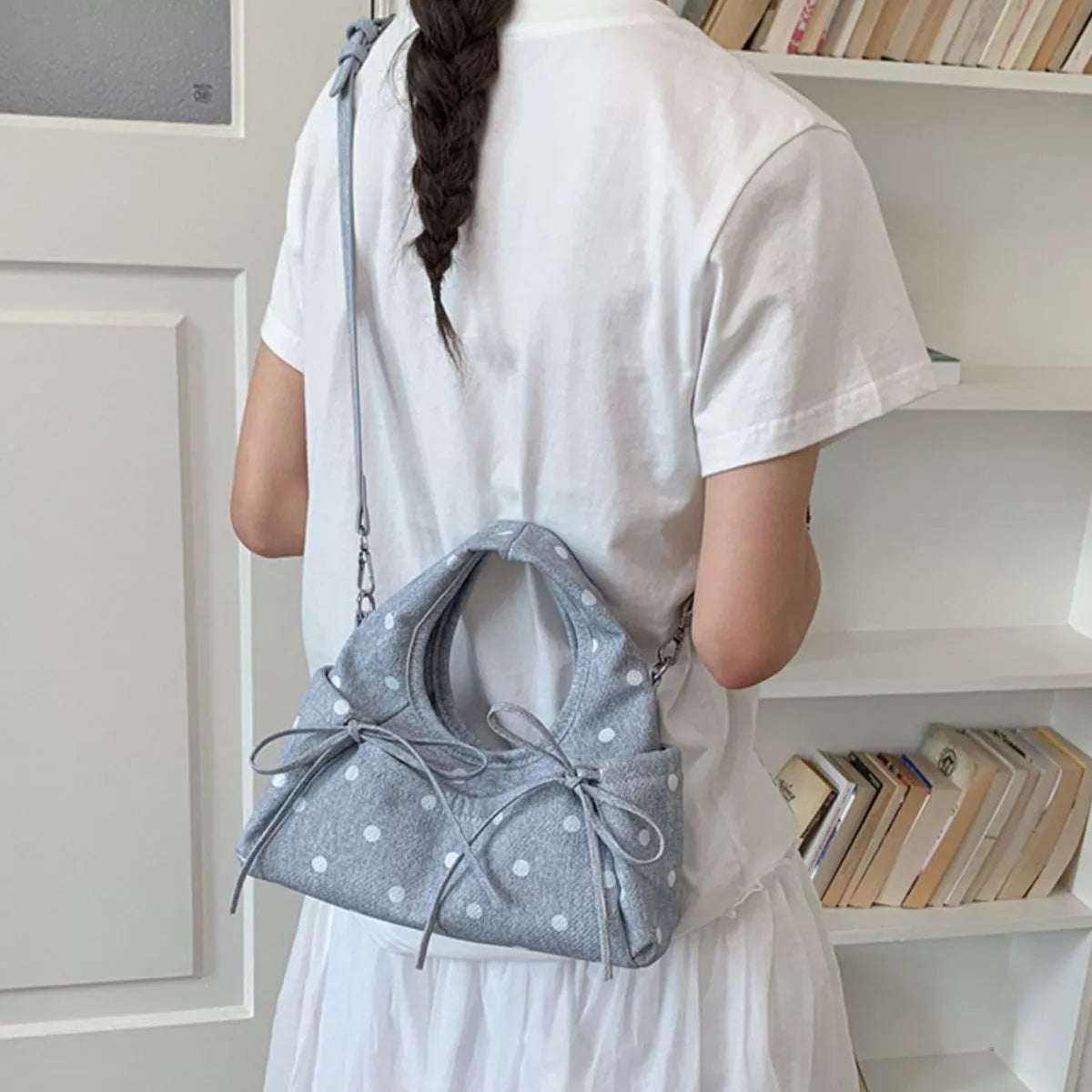 Polka Dot Bow Handbag