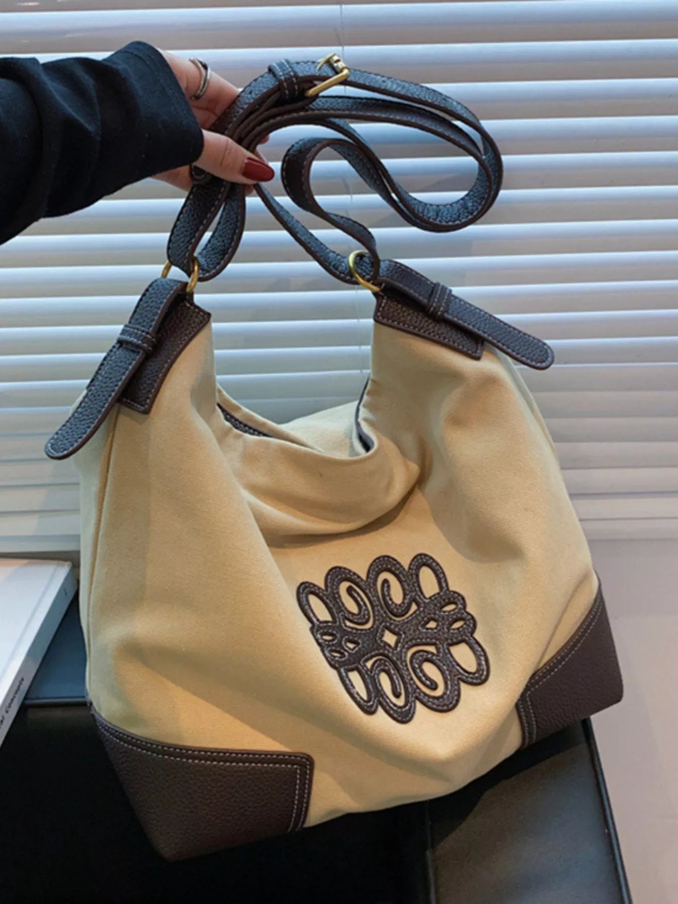 Embroidered Canvas Tote Bag