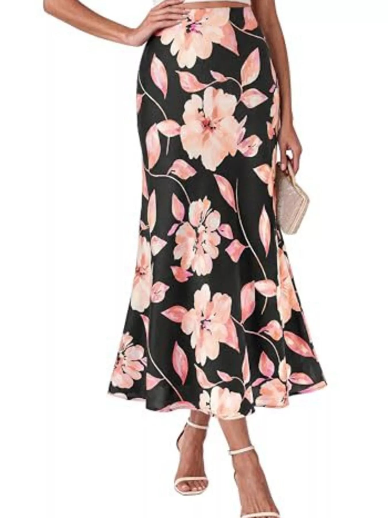 High-Waisted Mermaid Midi Skirt