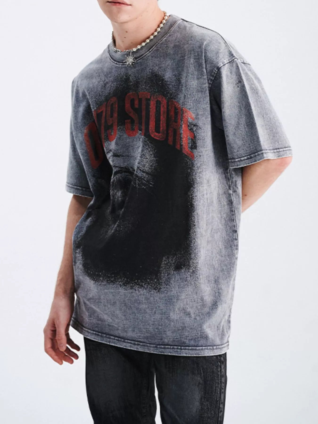 Men's Graphic Round Neck Short Sleeve T-Shirt