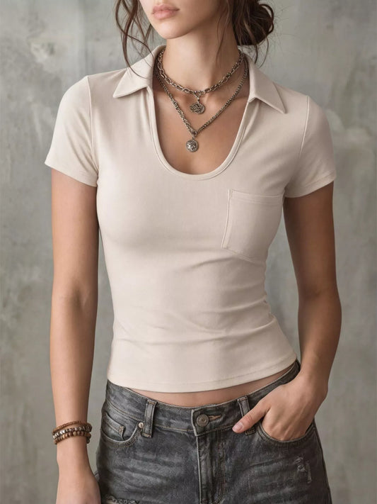 Casual Short Sleeve Slim Fit T-Shirt