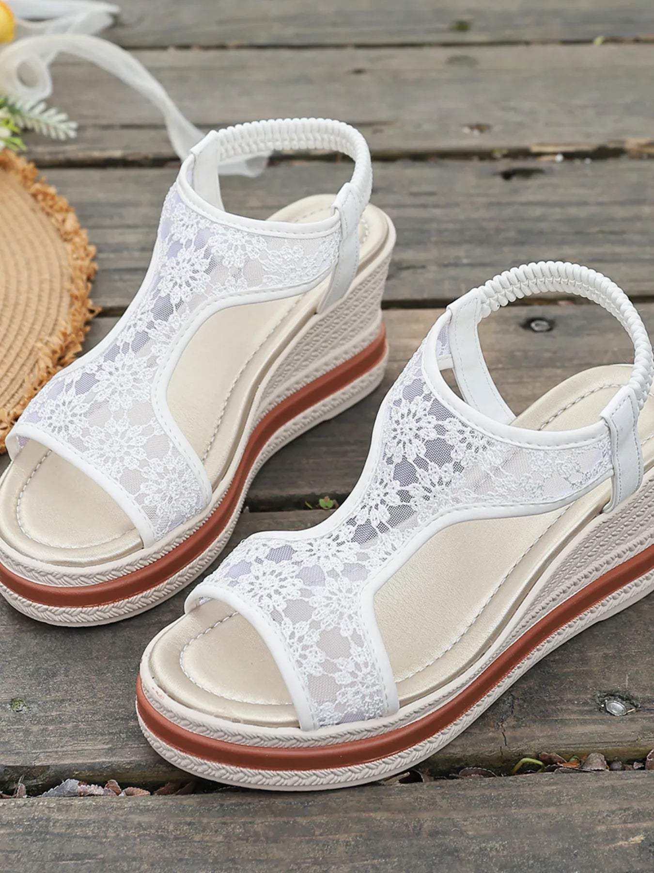 Platform Wedge Open Toe Sandals