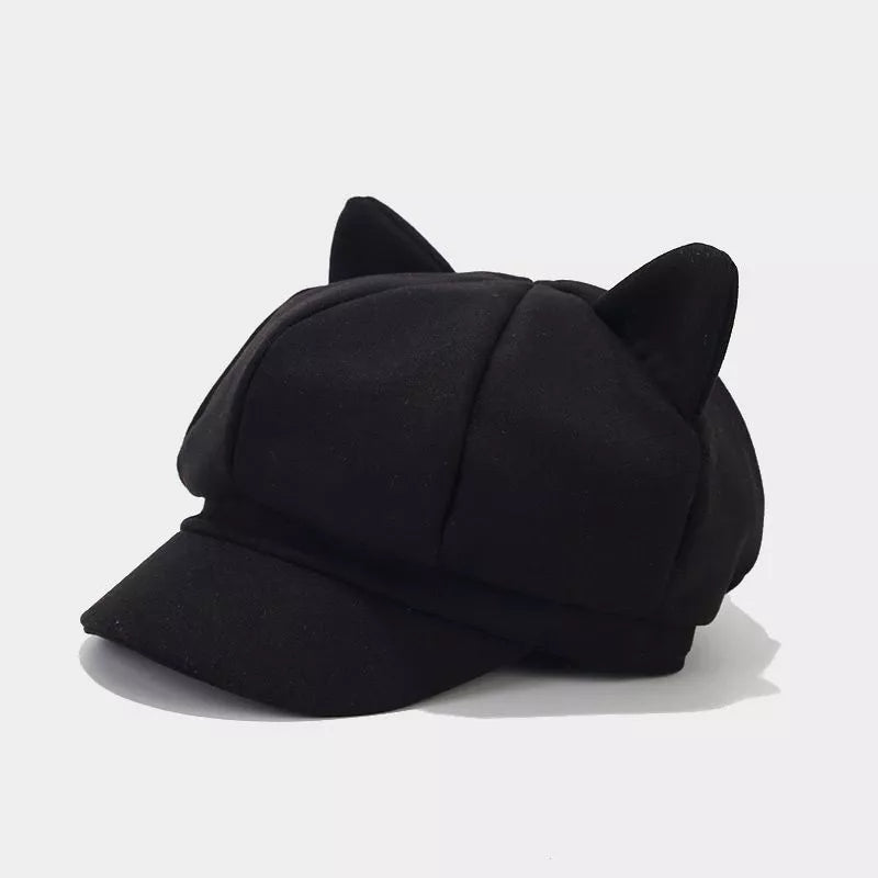 Cat Ear Newsboy Hat