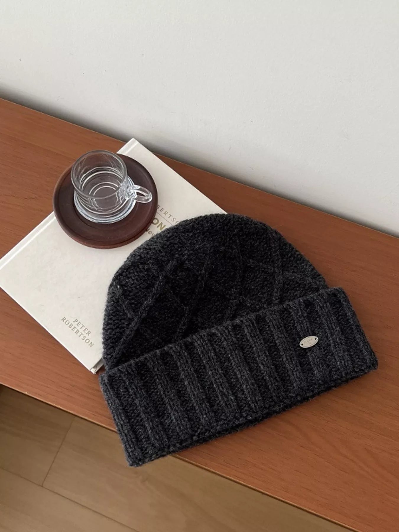 Wool Cozy Knit Beanie Hat