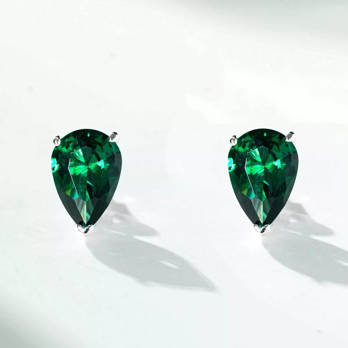 925 Sterling Silver Teardrop Stud Earrings