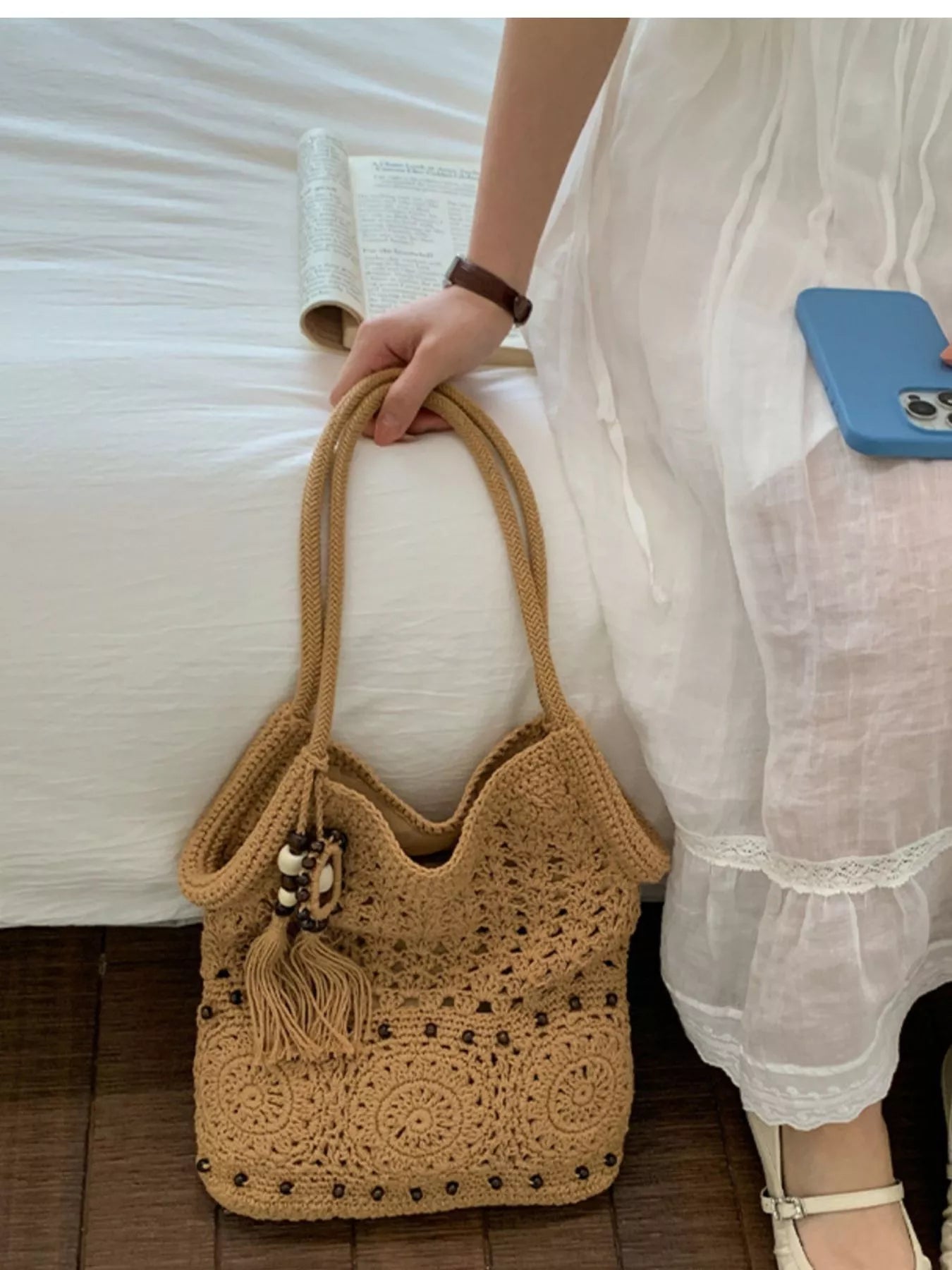Crochet Knit Shoulder Bag