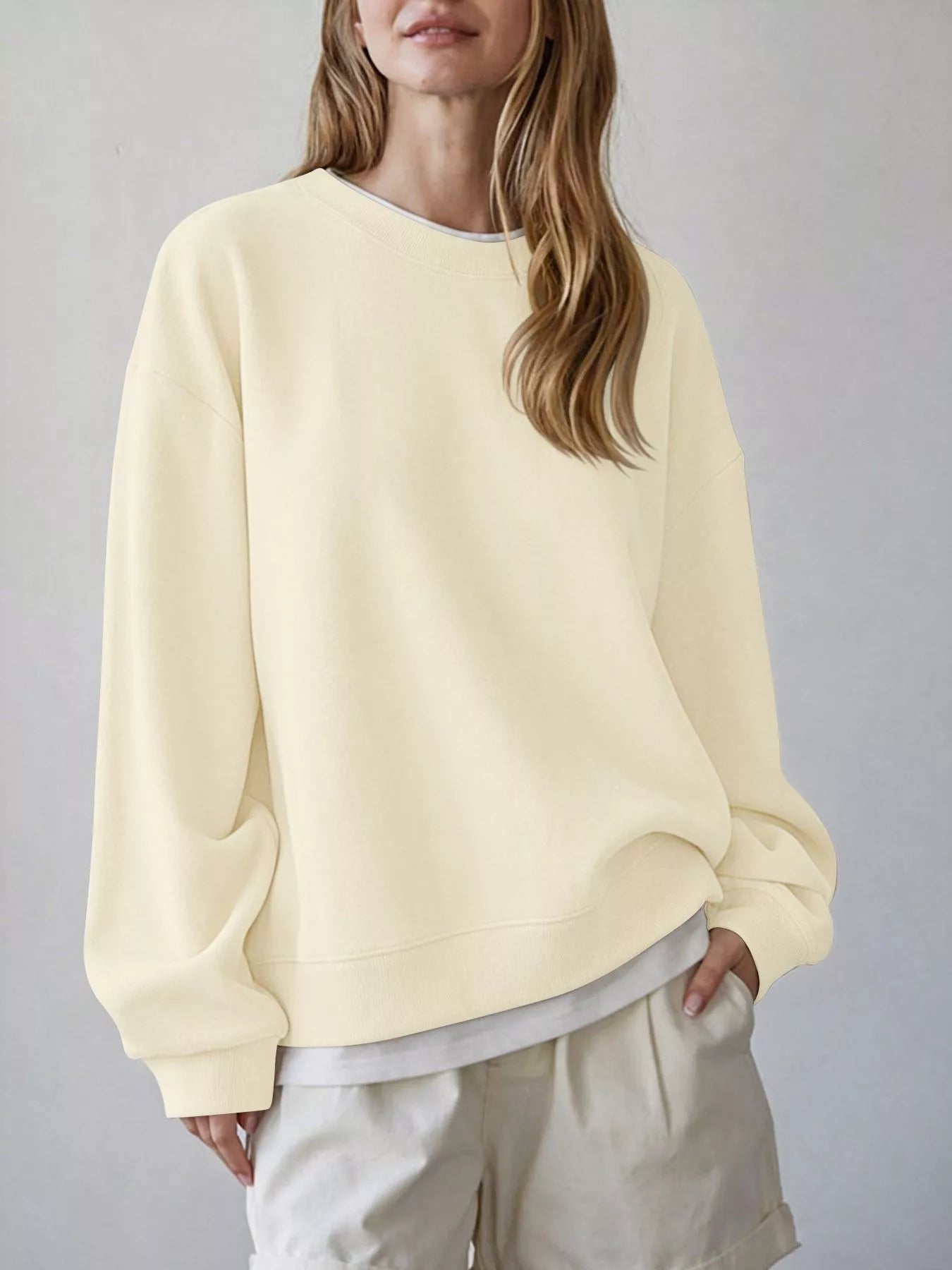 Oversized Crew Neck Sweatshirt